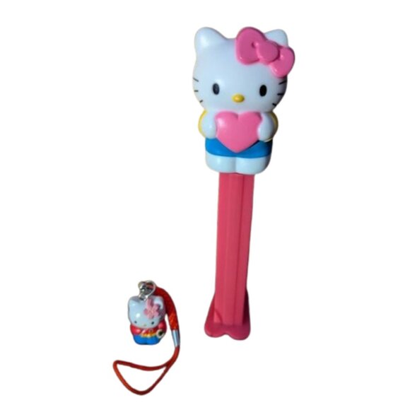 Vintage Hello Kitty Pez Dispenser and Cell Phone Charm. Both Never Used - Picture 1 of 1